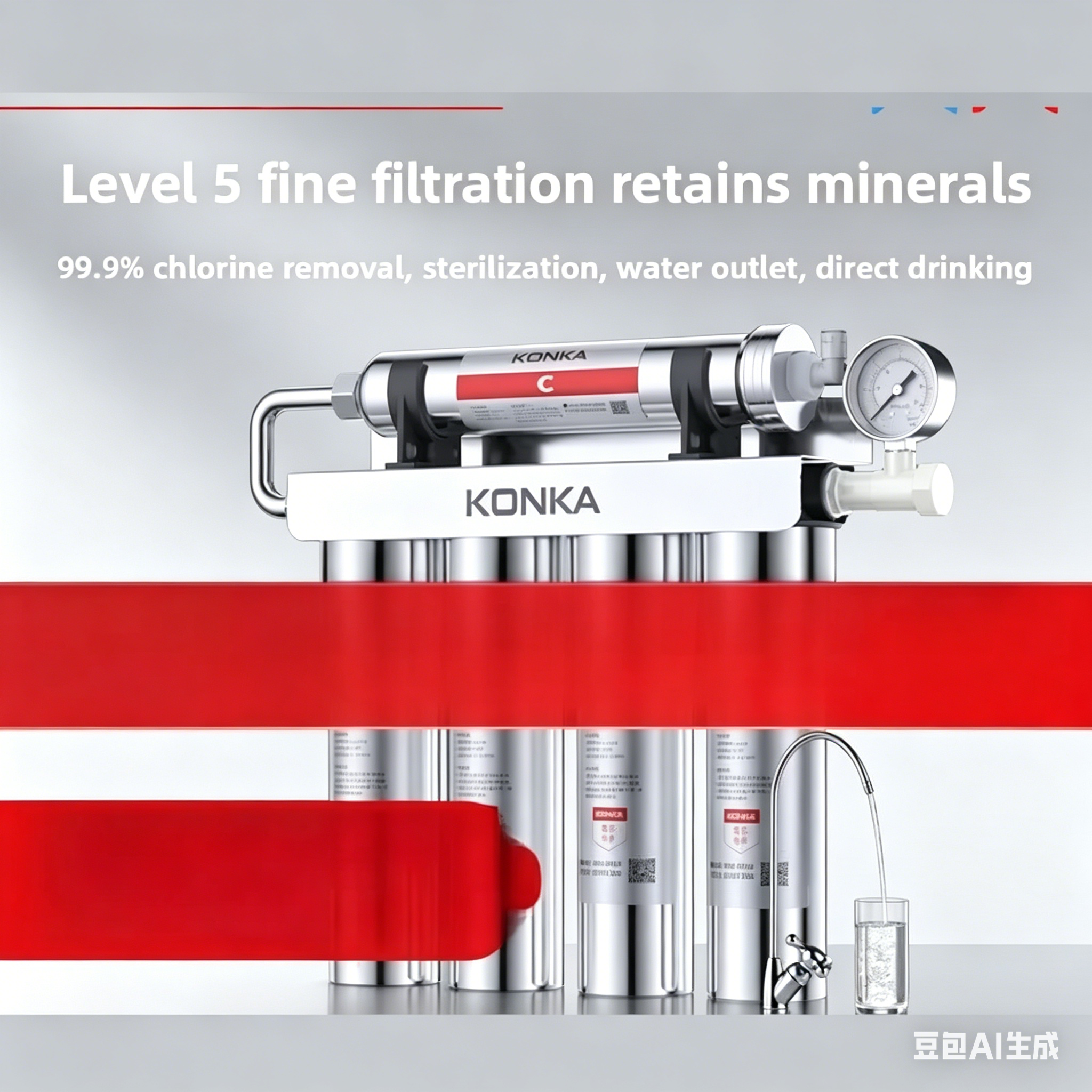 Commercial Kitchen Water Filter - 5 Stage Ultrafiltration Water Filter, Household