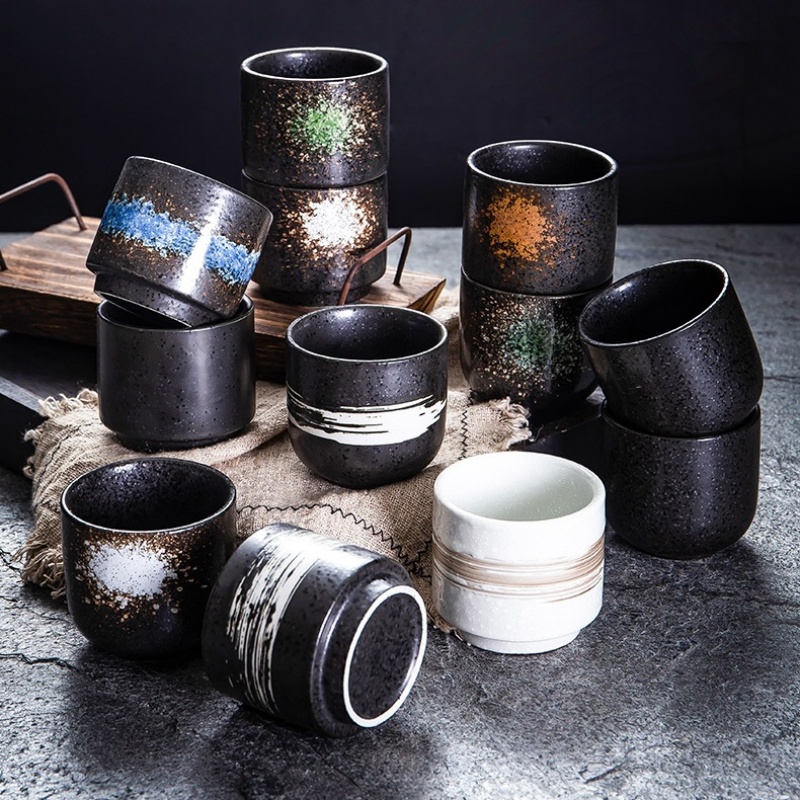 Commercial Kitchen Utensils - 200ml Japanese Ceramic Mugs Restaurant Commercial