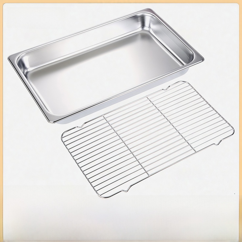 Commercial Kitchen Utensils - Stainless Steel Drain Pan with Mesh