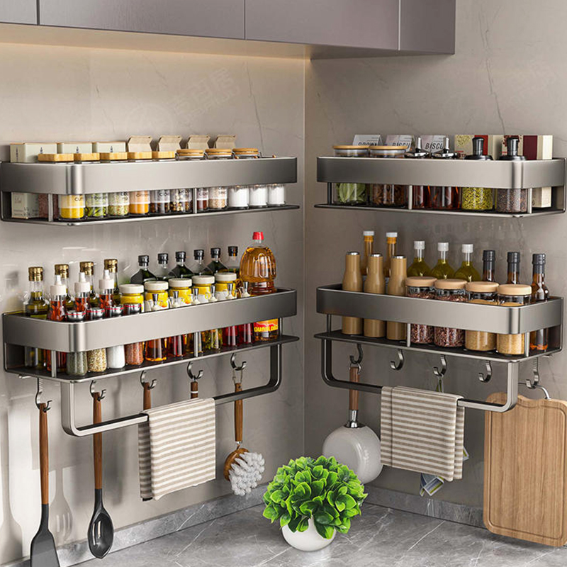 Commercial Kitchen Organiser - Aluminum kitchen rack kitchen shelf toilet