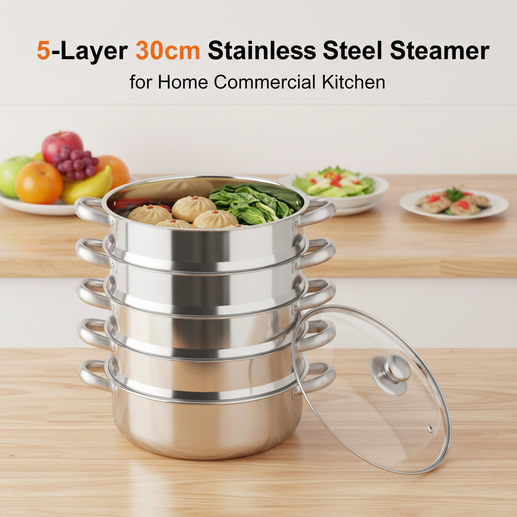 5-Layer Stainless Steel Steame - Commercial Kitchen Boiler ulasan dan harga