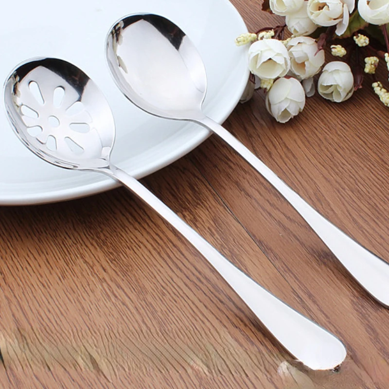 Stainless Steel Slotted Servin - Commercial Kitchen Utensils ulasan dan harga