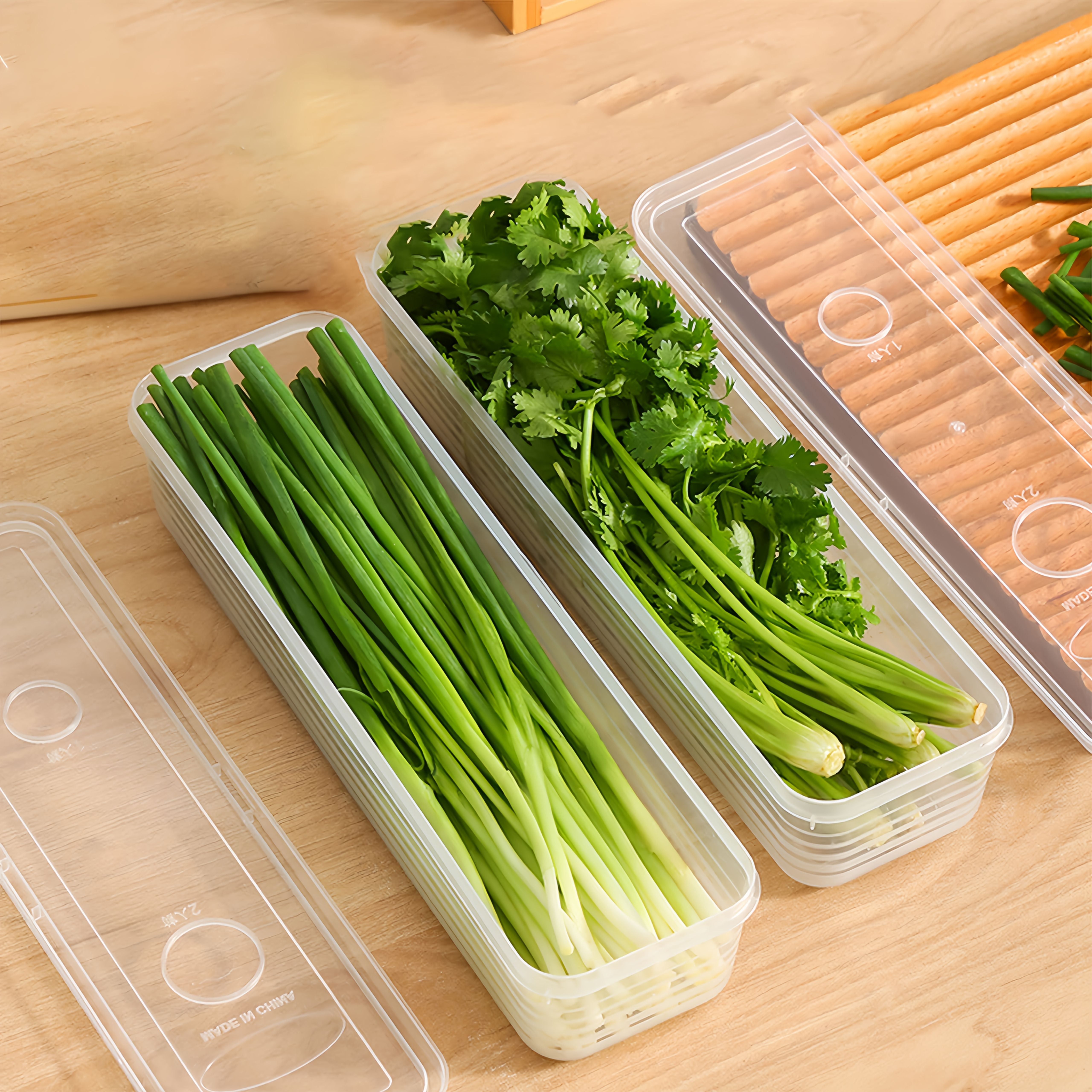 2/4/6pcs Food Vegetable Storag - Commercial Kitchen Organiser ulasan dan harga