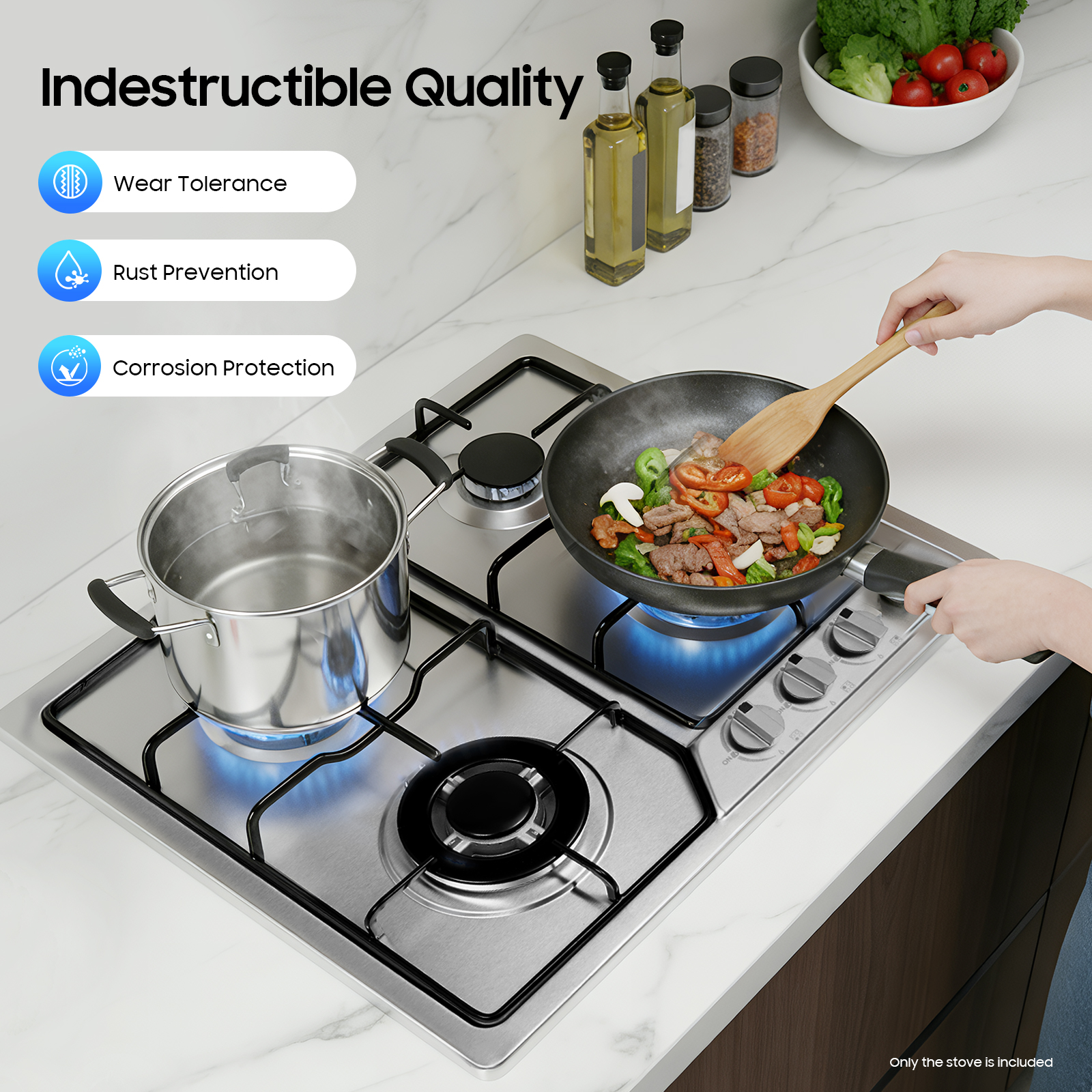 4 Head Eye Stove Gas Stove 58* - Commercial Kitchen Boiler ulasan dan harga