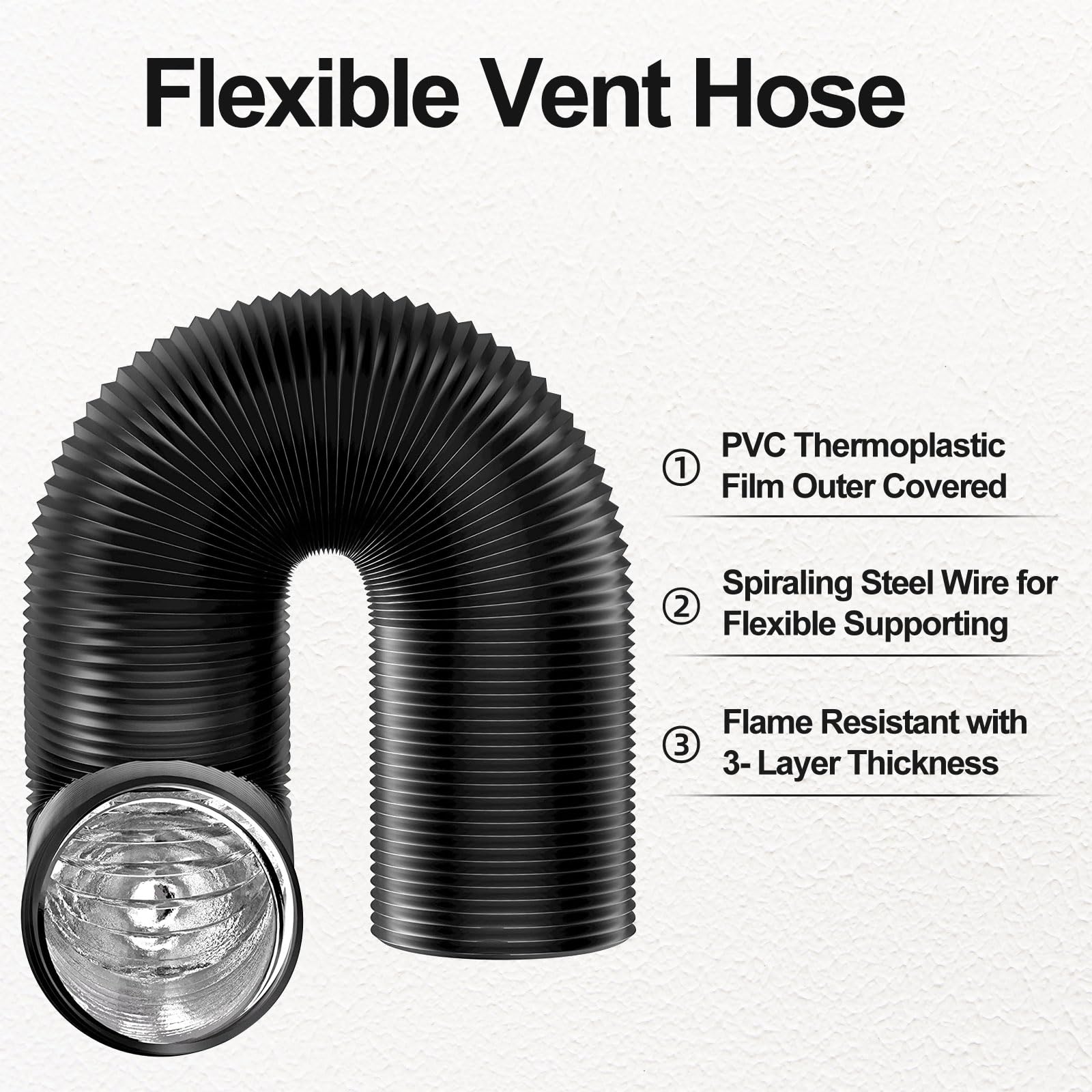 4 inch Dryer Vent Hose with 2  - Commercial Kitchen Exhaust ulasan dan harga