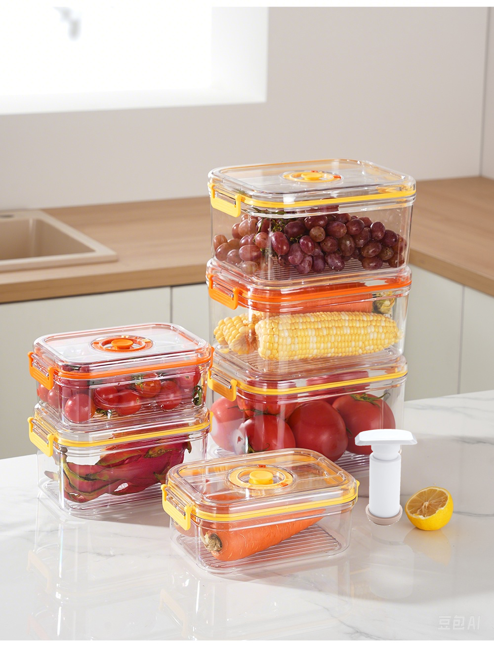 Vacuum Fresh-keeping Box Refri - Commercial Kitchen Organiser ulasan dan harga