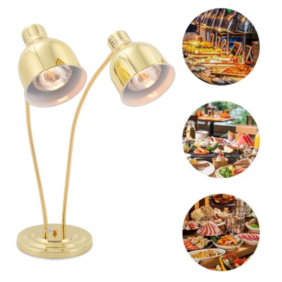 2-Head Food Warmer Lamp for Re - Commercial Kitchen And ulasan dan harga