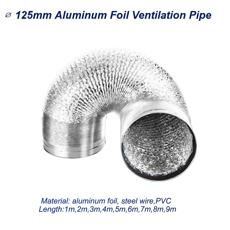 ∅125mm Aluminum Foil Ventilati - Commercial Kitchen Exhaust ulasan dan harga
