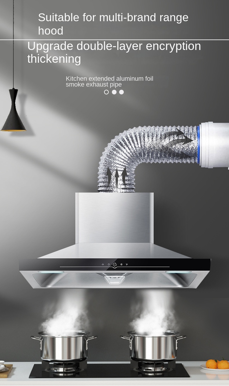 ∅125mm Aluminum Foil Ventilati - Commercial Kitchen Exhaust ulasan dan harga