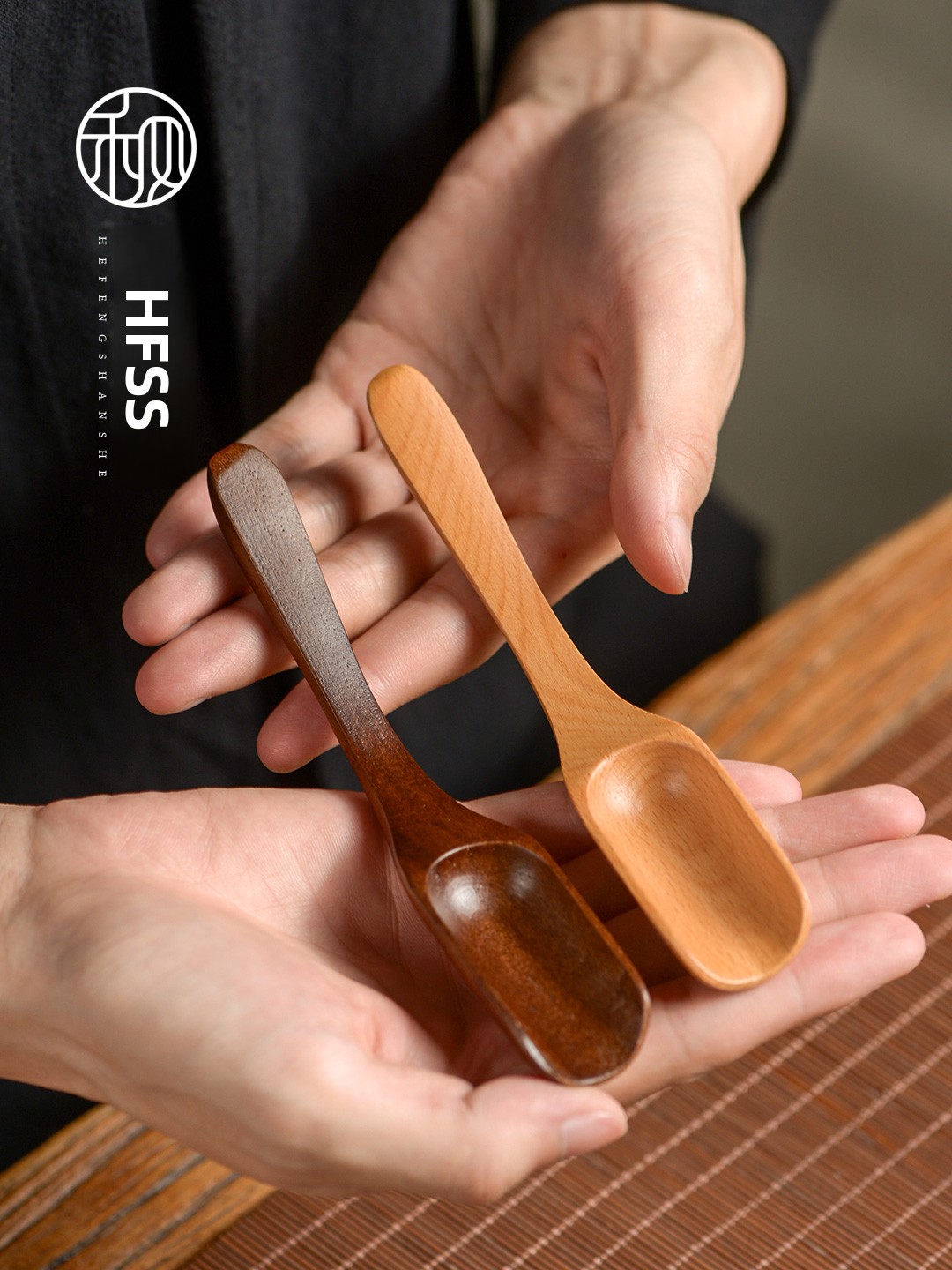 Walnut Wood Tea Spoon Tea Cere - Commercial Kitchen Utensils ulasan dan harga