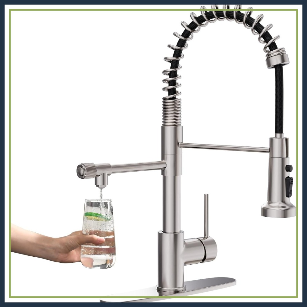 3-in-1 Pull-Down Kitchen Fauce - Commercial Kitchen Water Filter ulasan dan harga