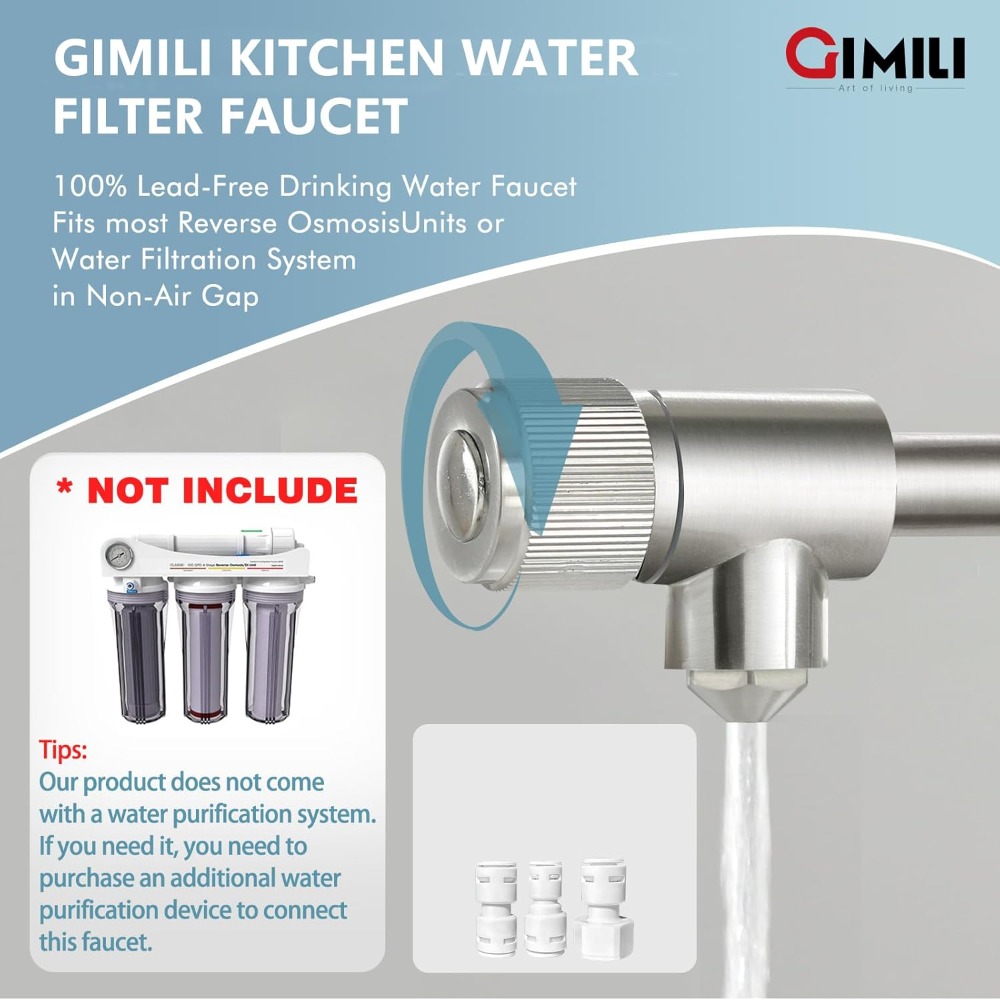 3-in-1 Pull-Down Kitchen Fauce - Commercial Kitchen Water Filter ulasan dan harga