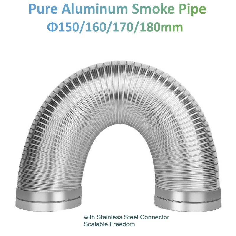 Φ90-180mm Pure Aluminum Smoke  - Commercial Kitchen Ventilation ulasan dan harga