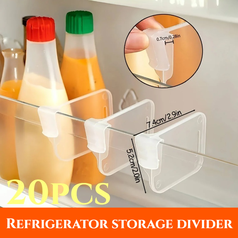 5-20PCS Sturdy Clear Refrigera - Commercial Kitchen Organiser ulasan dan harga