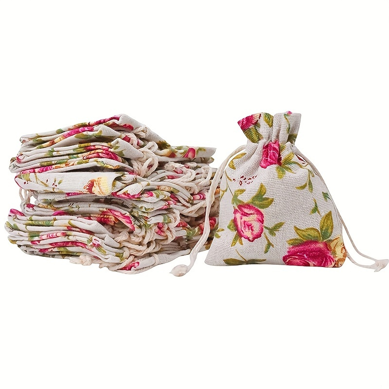 10/20 Pieces Rose Printing Lin - Commercial Kitchen Organiser ulasan dan harga
