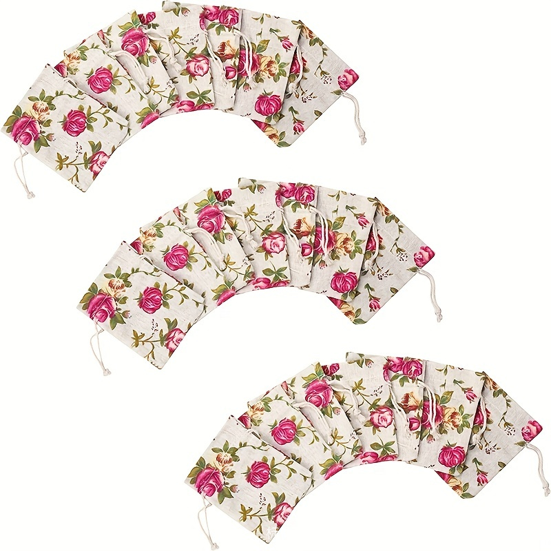 10/20 Pieces Rose Printing Lin - Commercial Kitchen Organiser ulasan dan harga