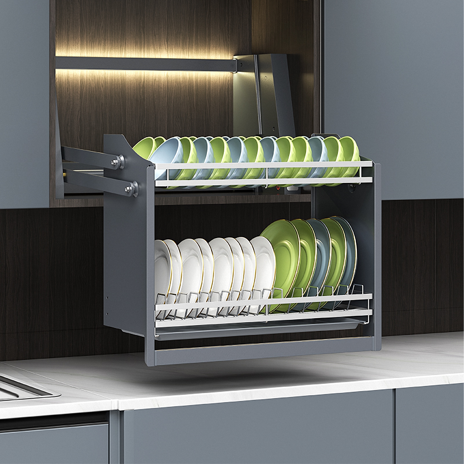 AngelParticle Smart Pull-Down  - Commercial Kitchen Organiser ulasan dan harga